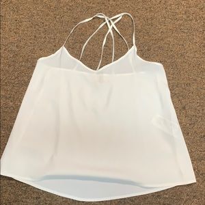 white flowy tank